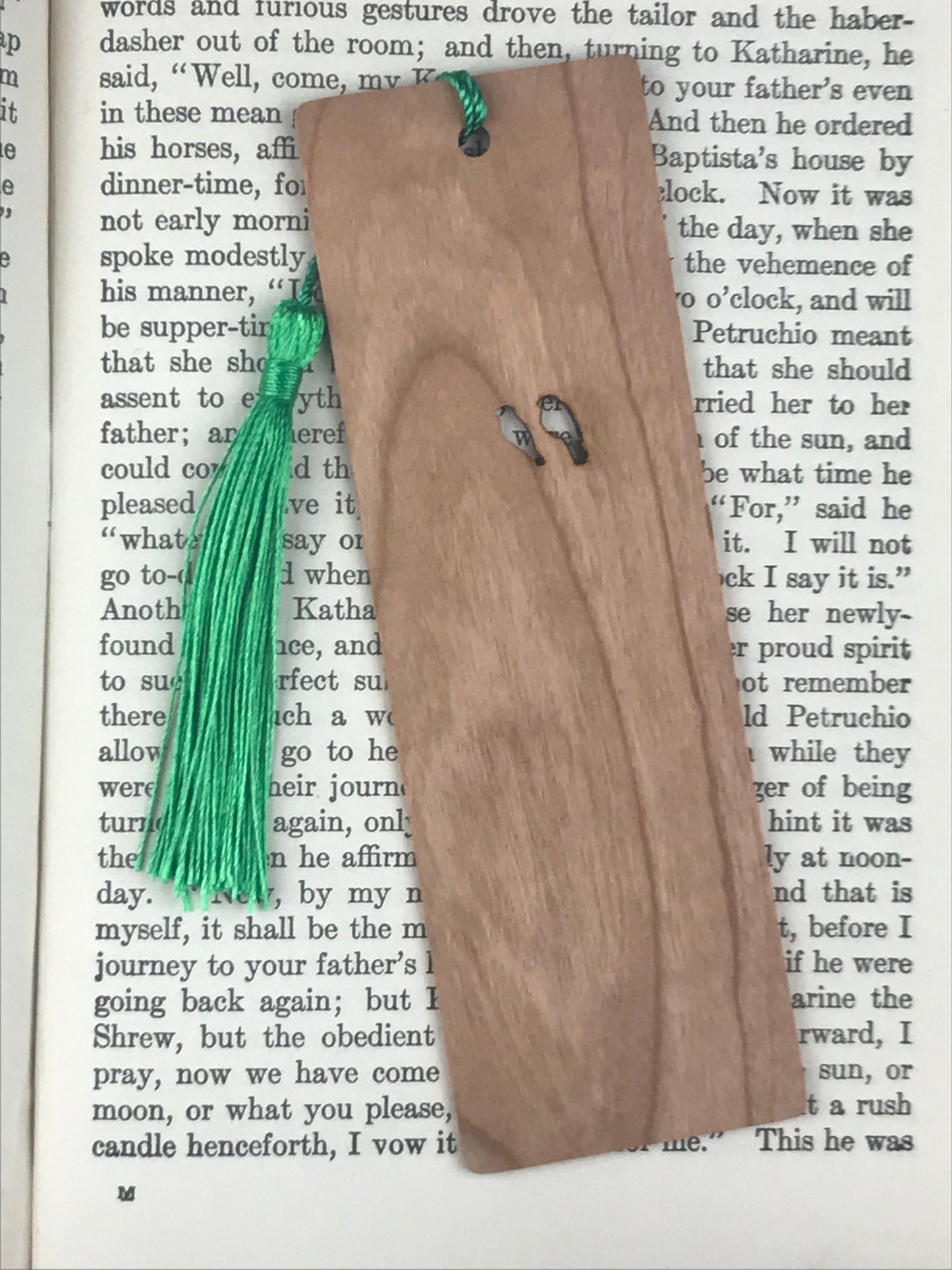 John Lennon Wooden Bookmark