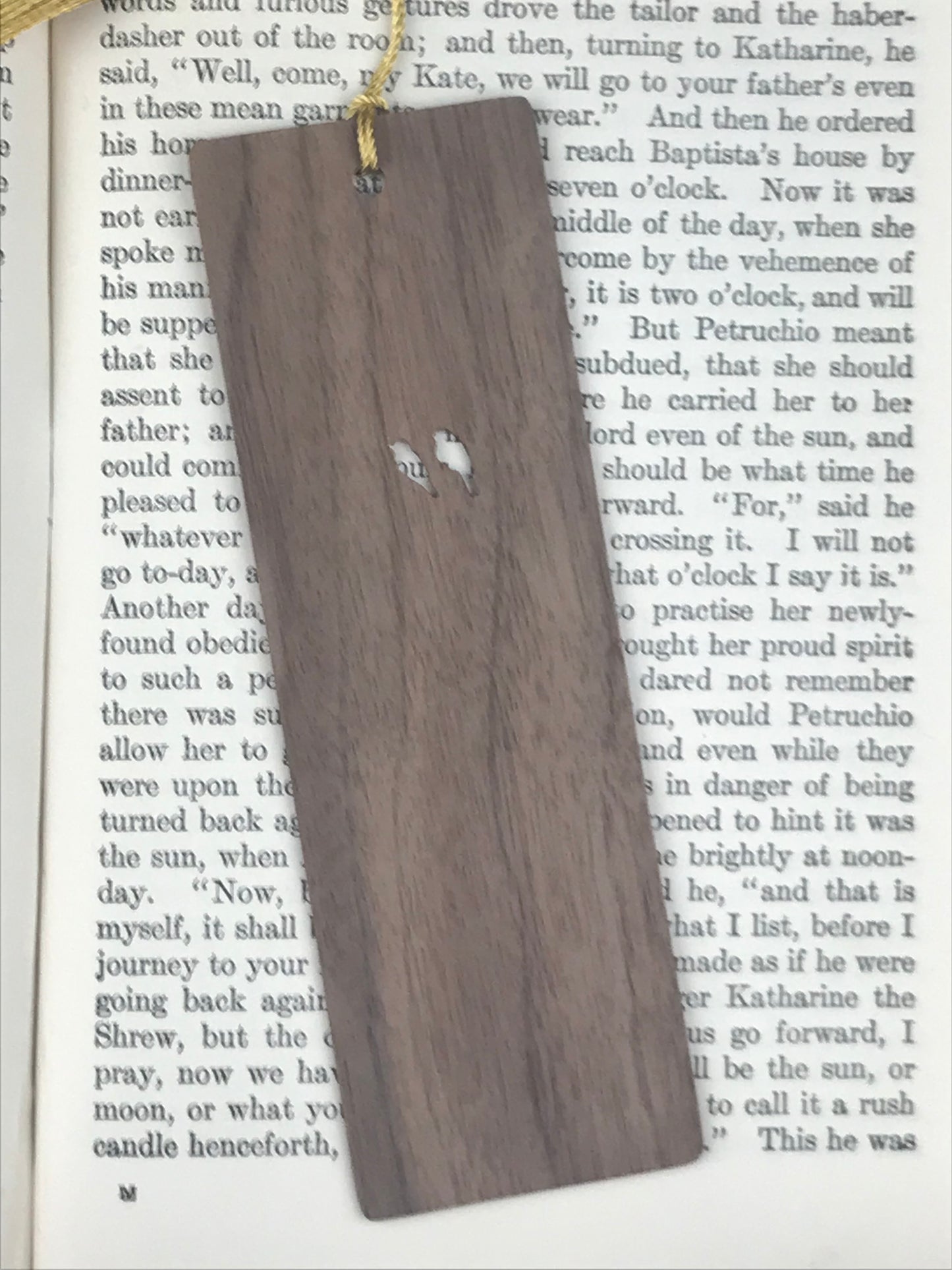 John Lennon Wooden Bookmark
