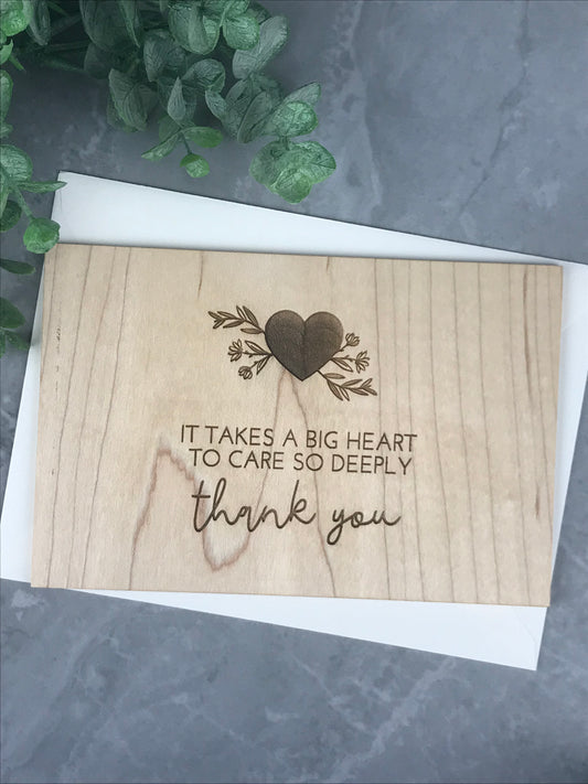 Thank You - It Takes a Big Heart