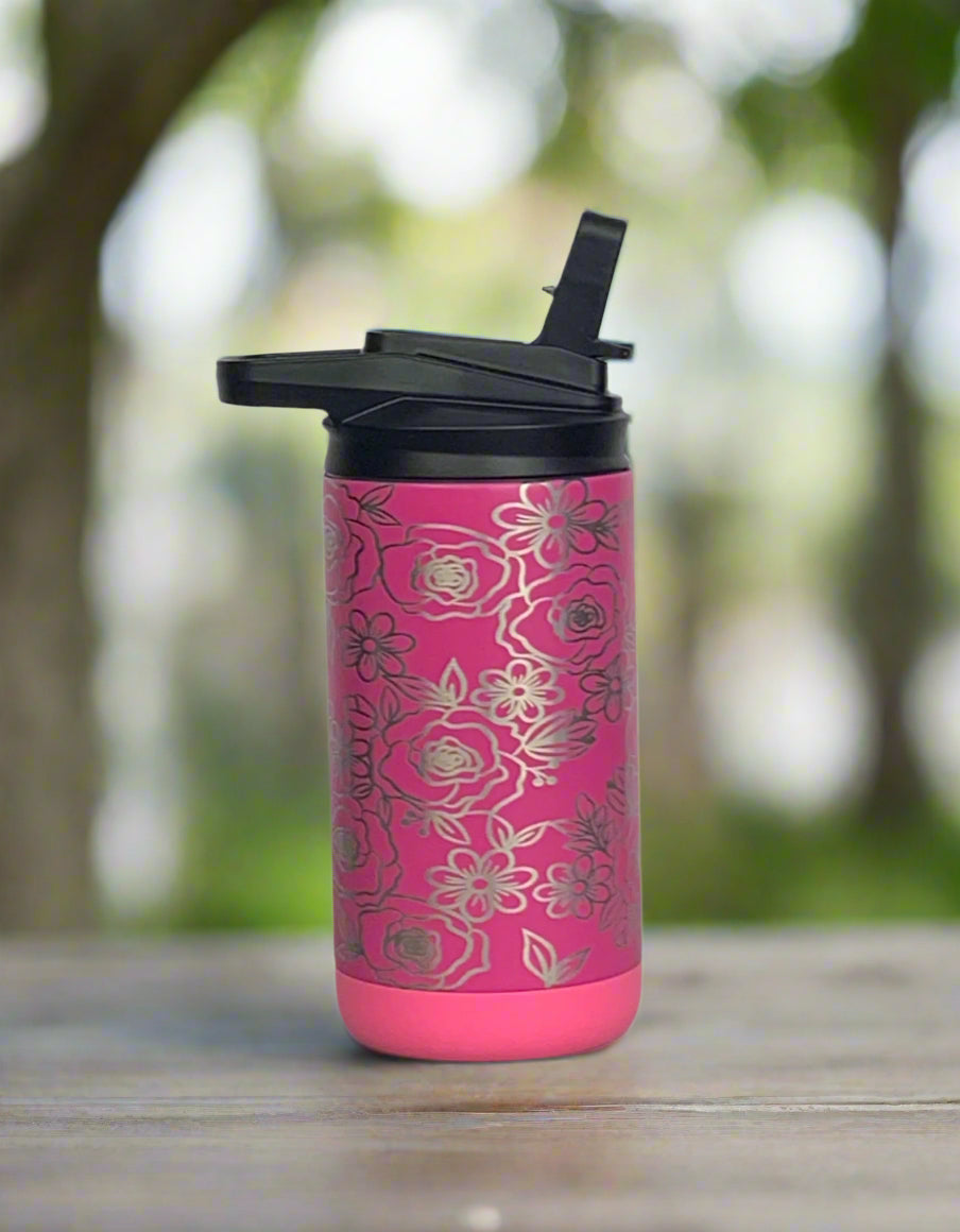 Kids Floral Tumbler