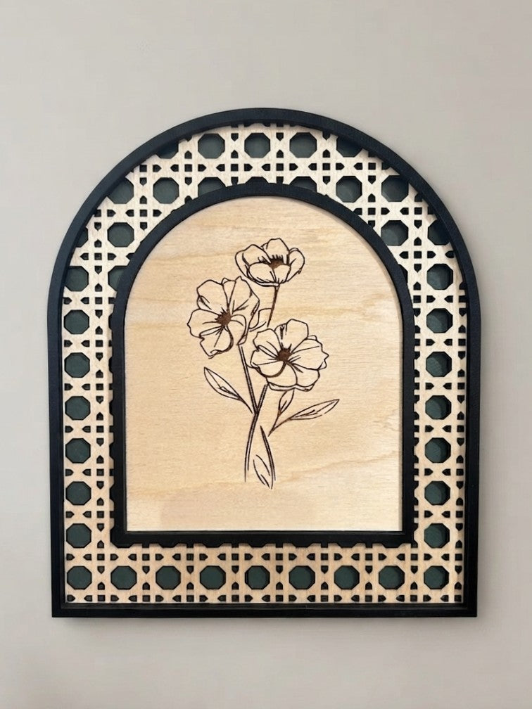 Arched Lattice Wall Art