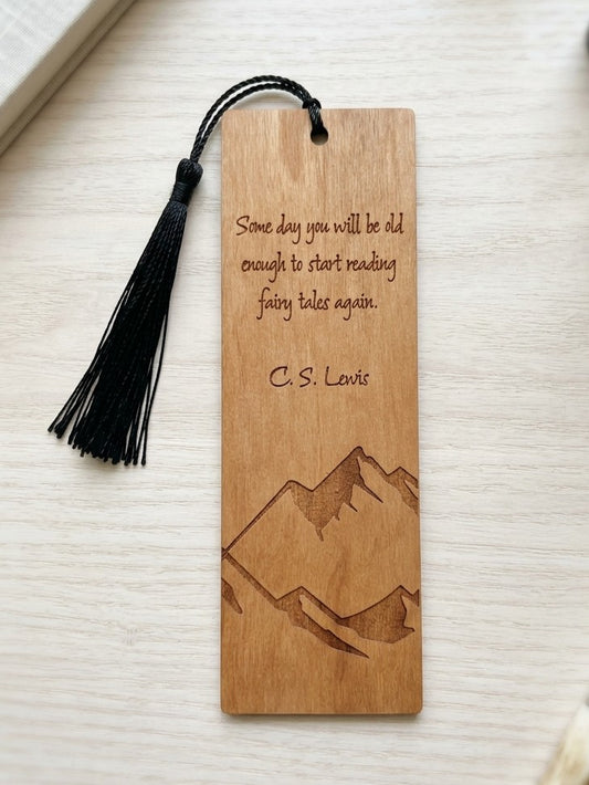 C.S. Lewis Mountain | Wooden Bookmark