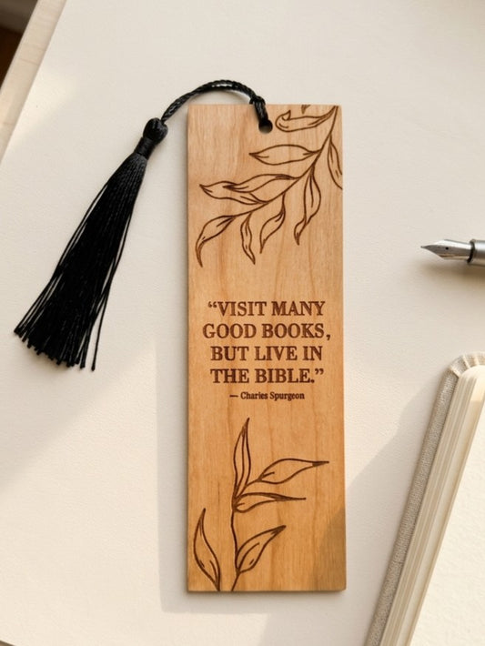 Charles Spurgeon | Wooden Bookmark