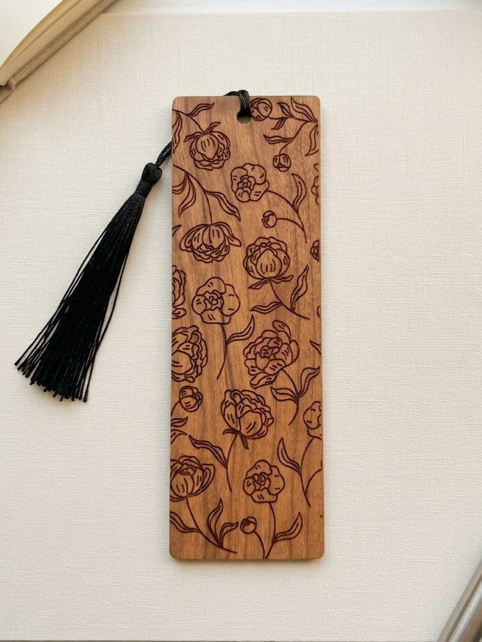 Dainty Floral | Wooden Bookmark