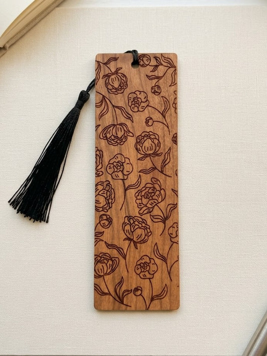 Dainty Floral | Wooden Bookmark