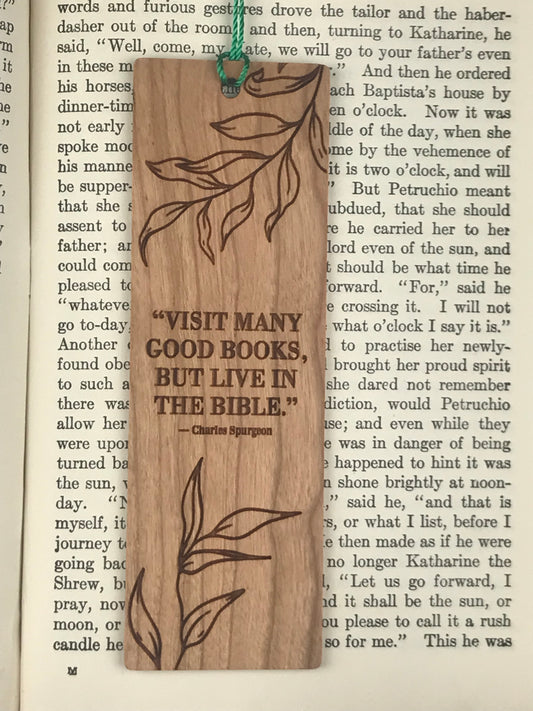 Charles Spurgeon | Wooden Bookmark