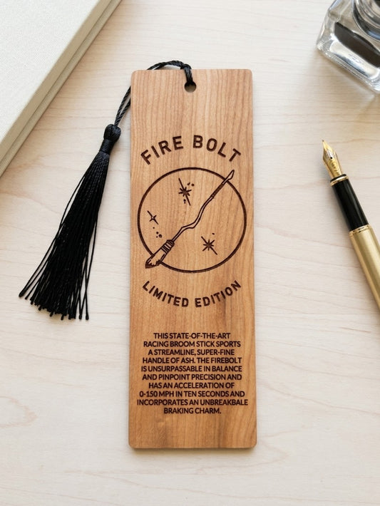 HP Fire Bolt | Wooded Bookmark