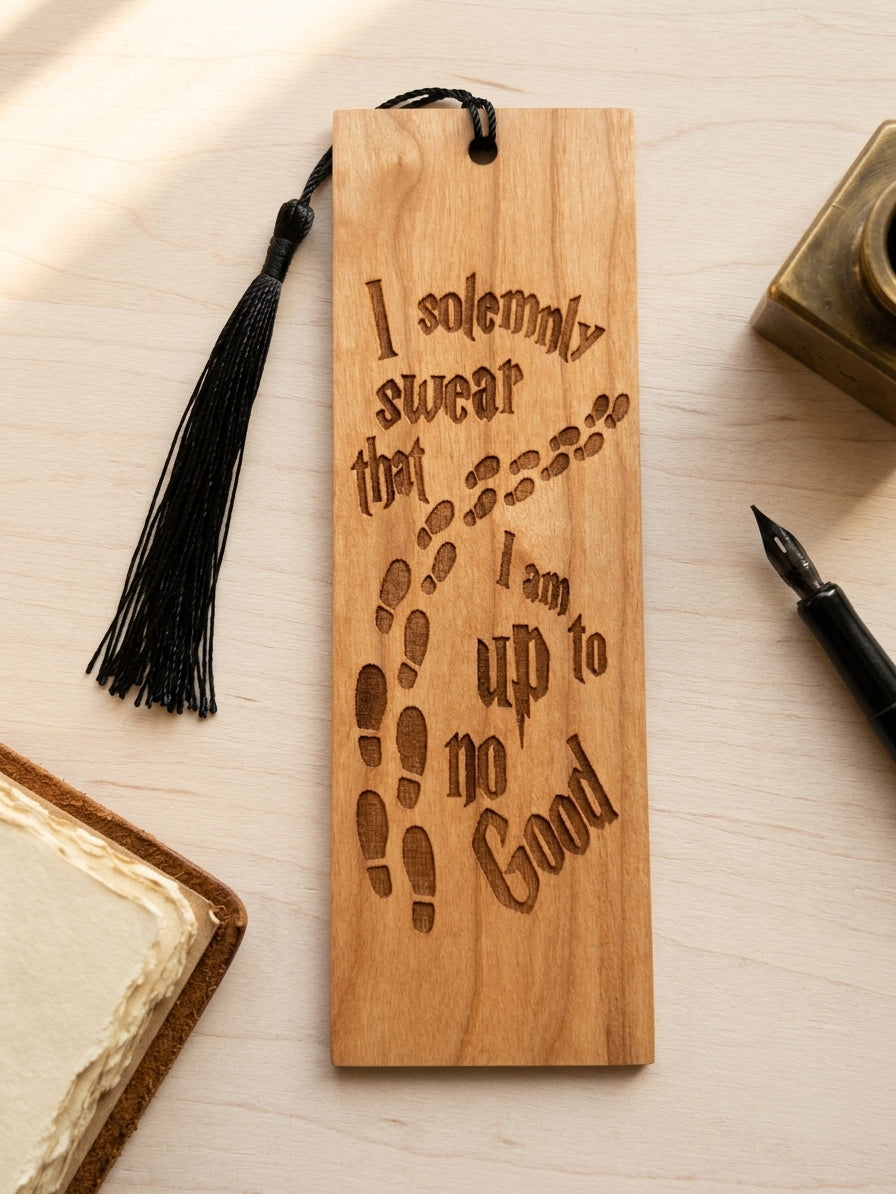 HP Up To No Good | Wooded Bookmark