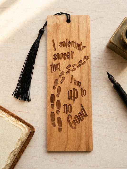 HP Up To No Good | Wooded Bookmark