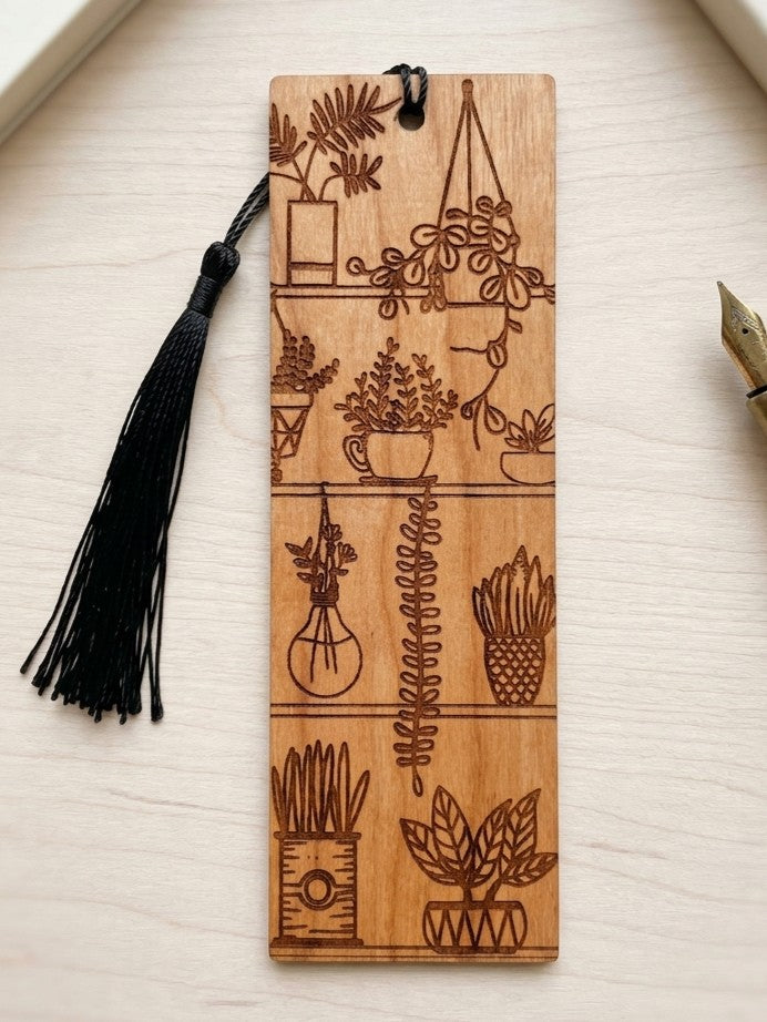 House Plant | Wooden Bookmark