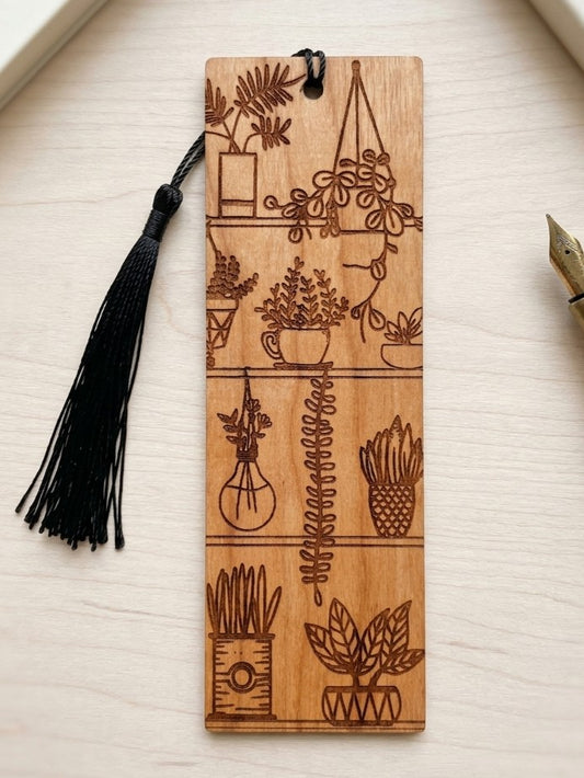 House Plant | Wooden Bookmark