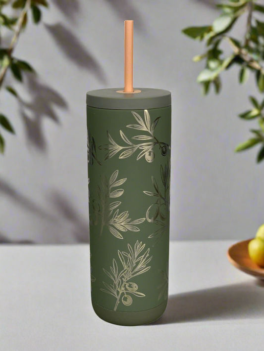 Olive Plant Themed Tumbler