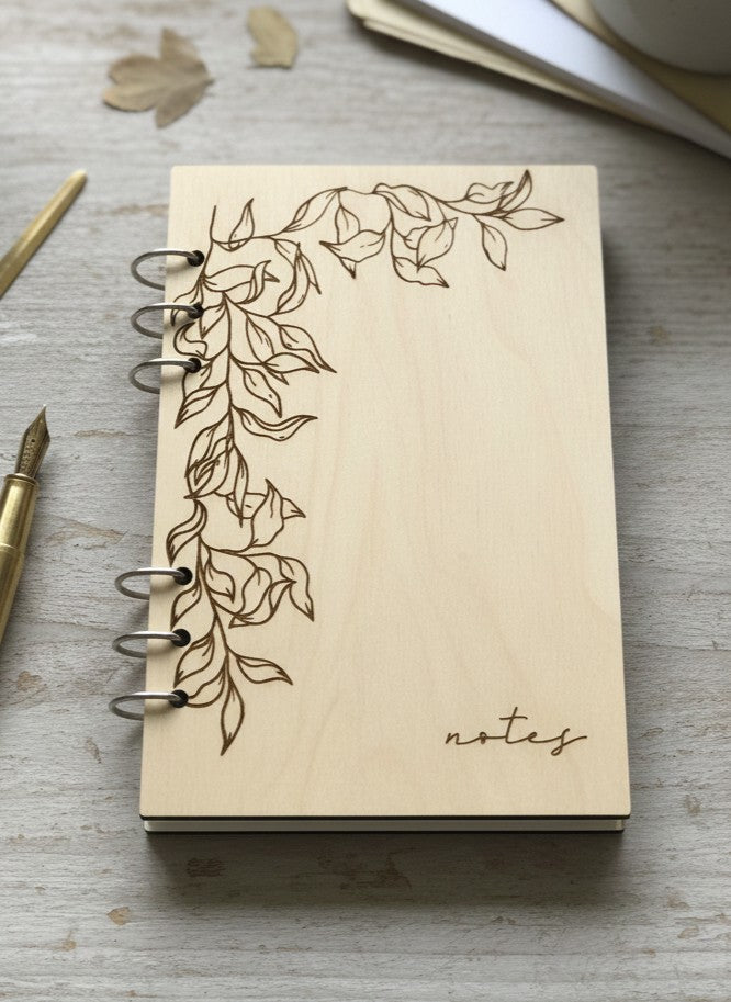 Vine Notes | Refillable Wooden Journal