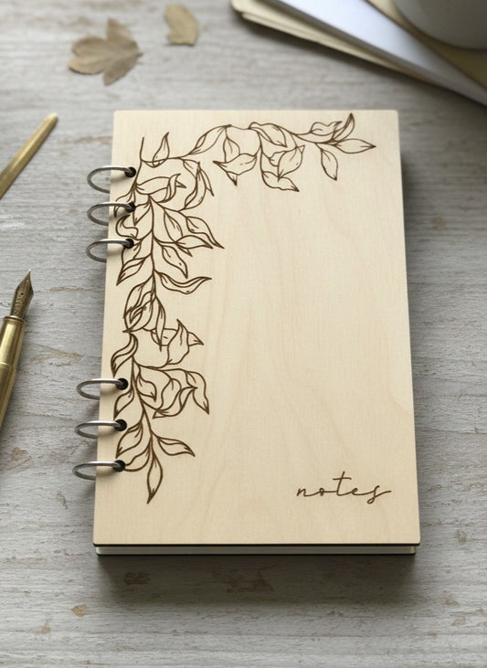 Vine Notes | Refillable Wooden Journal
