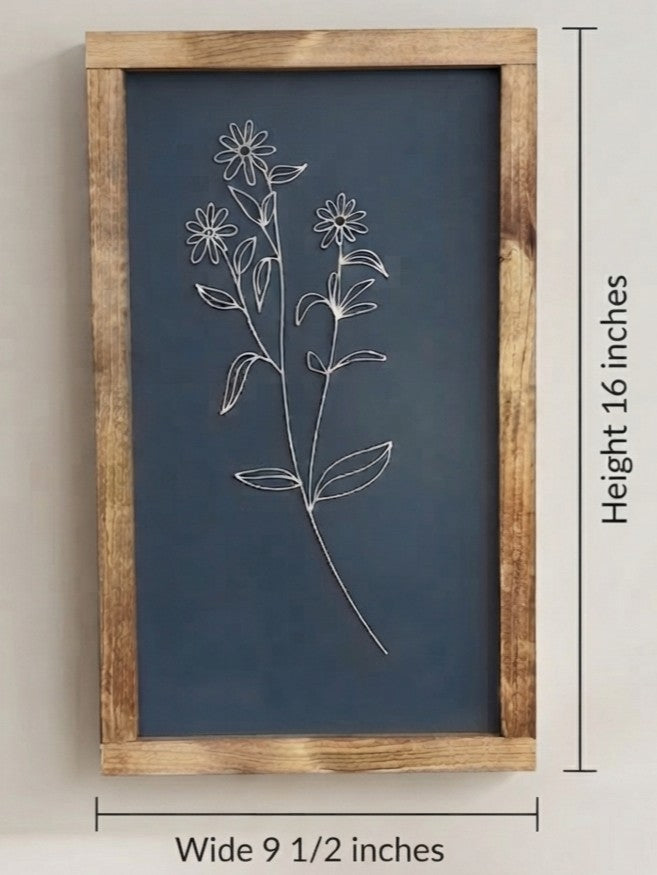 Layered Botanical Wall Art | Blue