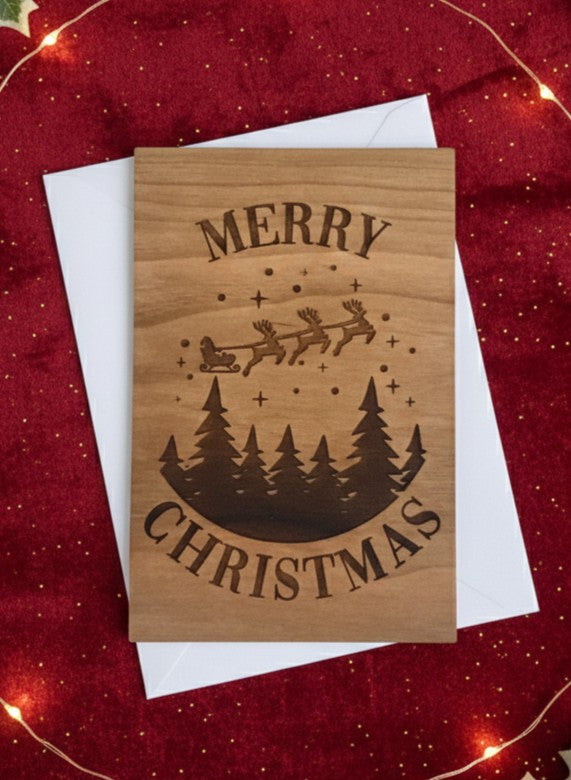 Merry Christmas With Santa Card