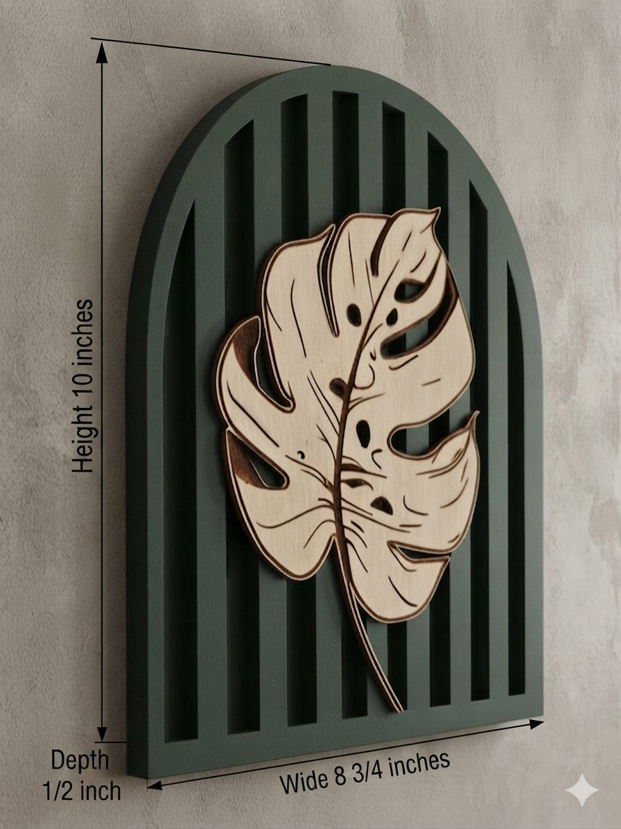 Monstera Arch Wall Art