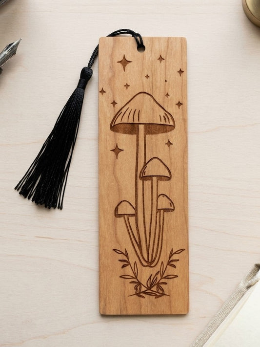 Mushroom | Wooded Bookmark