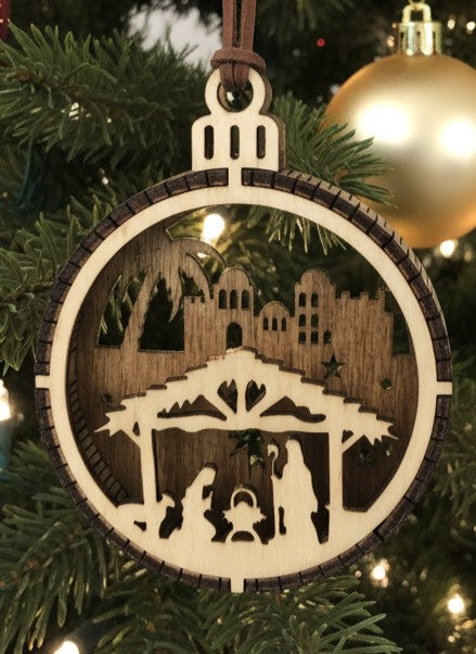 Bethlehem Scene Ornament